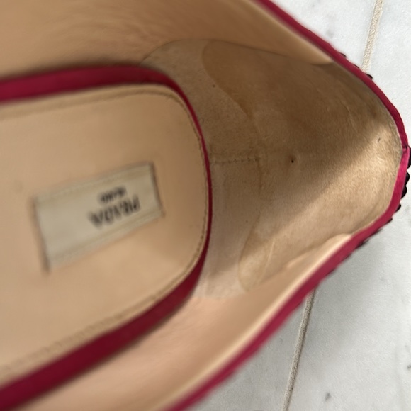 Prada Sequin Peep Toe Pumps - Picture 3 of 5